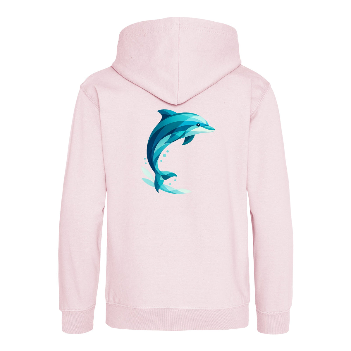 Dolphin in Motion Kids' Hoodie - Prism Kingdom Baby Pink colour variant image