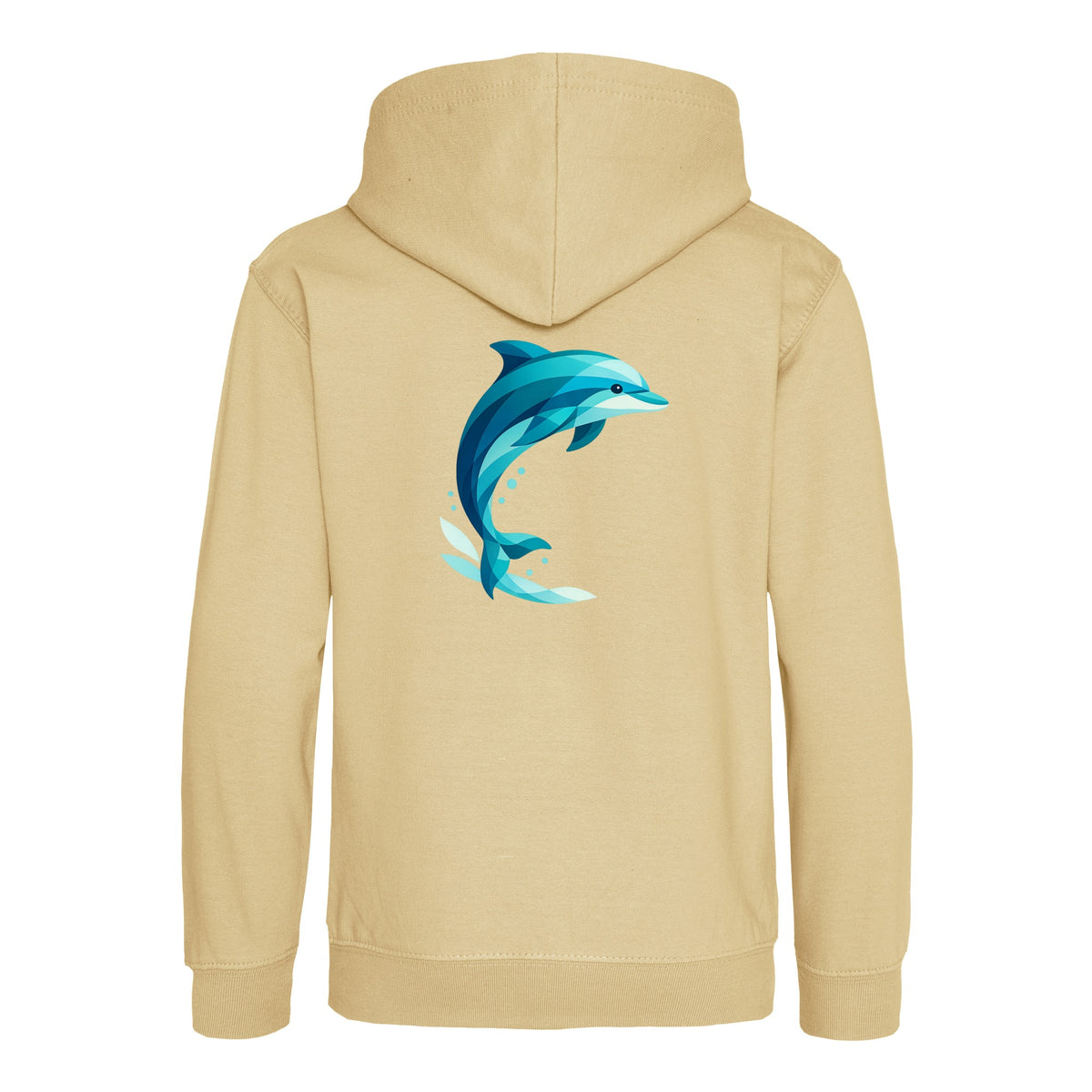 Dolphin in Motion Kids' Hoodie - Prism Kingdom Desert Sand colour variant image