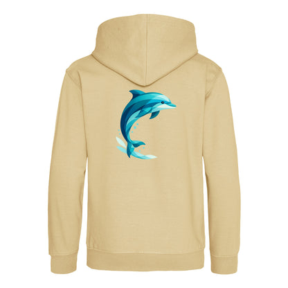 Dolphin in Motion Kids' Hoodie - Prism Kingdom Desert Sand colour variant image