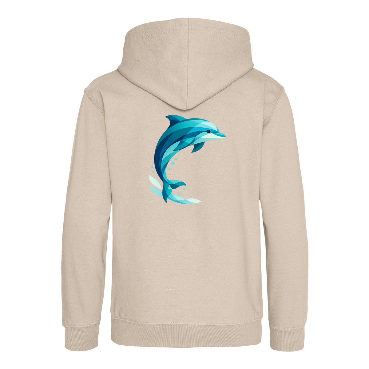 Dolphin in Motion Kids' Hoodie - Prism Kingdom Natural Stone colour variant image