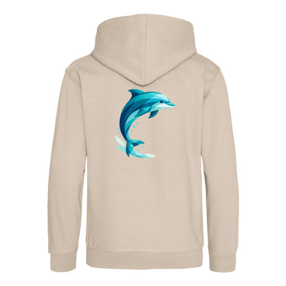 Dolphin in Motion Kids' Hoodie - Prism Kingdom Natural Stone colour variant image