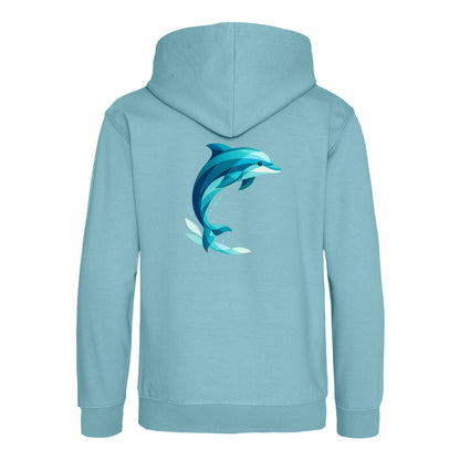 Dolphin in Motion Kids' Hoodie - Prism Kingdom Seafoam colour variant image
