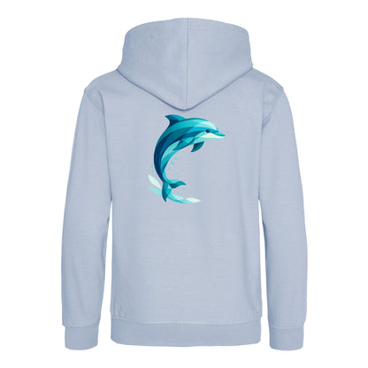 Dolphin in Motion Kids' Hoodie - Prism Kingdom Sky Blue colour variant image