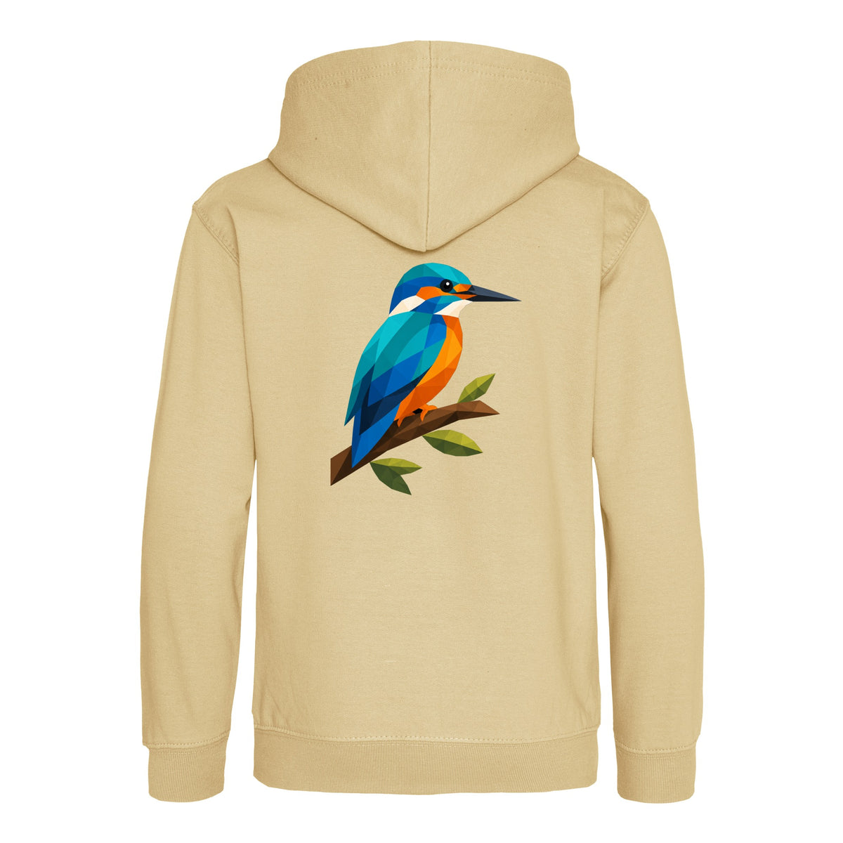 Kingfisher Among Reeds Kids' Hoodie - Prism Kingdom Desert Sand colour variant image