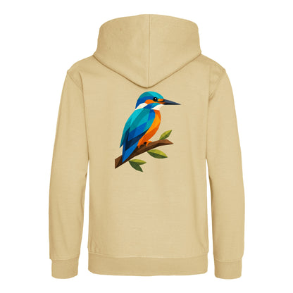 Kingfisher Among Reeds Kids' Hoodie - Prism Kingdom Desert Sand colour variant image
