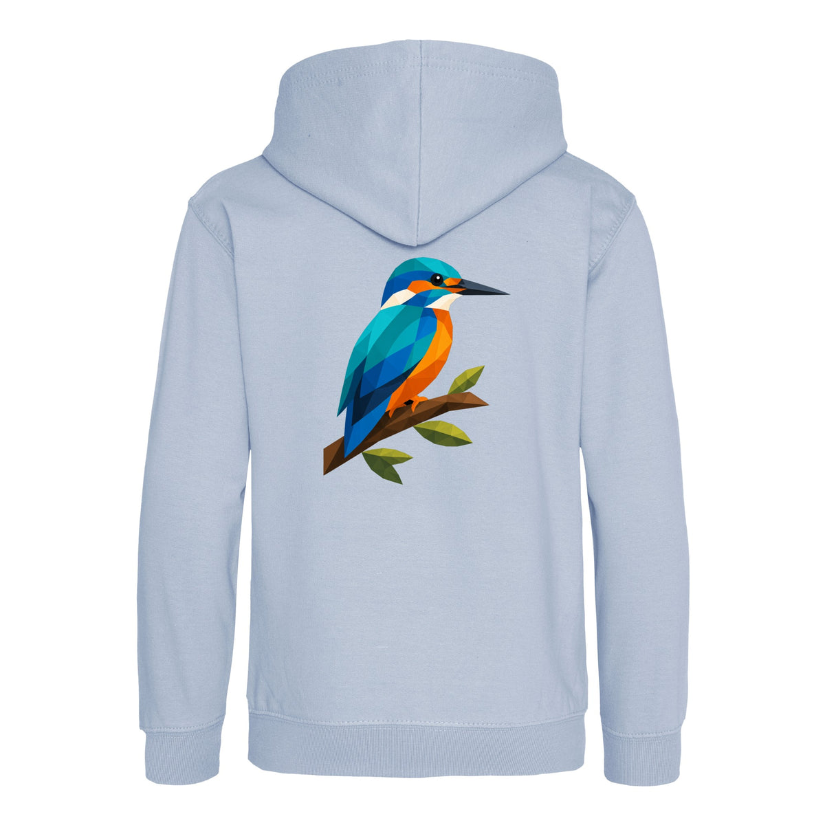 Kingfisher Among Reeds Kids' Hoodie - Prism Kingdom Sky Blue colour variant image