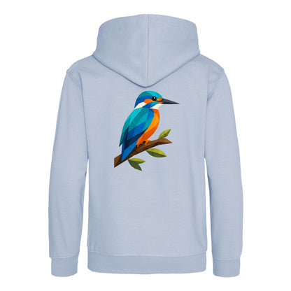Kingfisher Among Reeds Kids' Hoodie - Prism Kingdom Sky Blue colour variant image