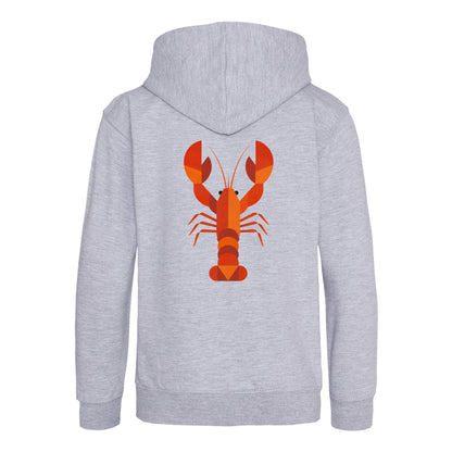 Scarlet Lobster Kids' Hoodie - Prism Kingdom Heather Grey colour variant image