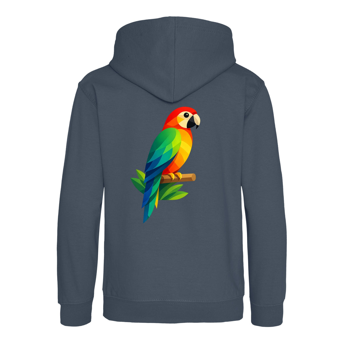 Radiant Macaw Kids' Hoodie - Prism Kingdom Airforce Blue colour variant image