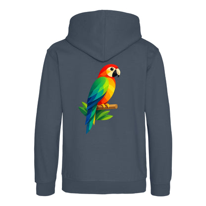 Radiant Macaw Kids' Hoodie - Prism Kingdom Airforce Blue colour variant image