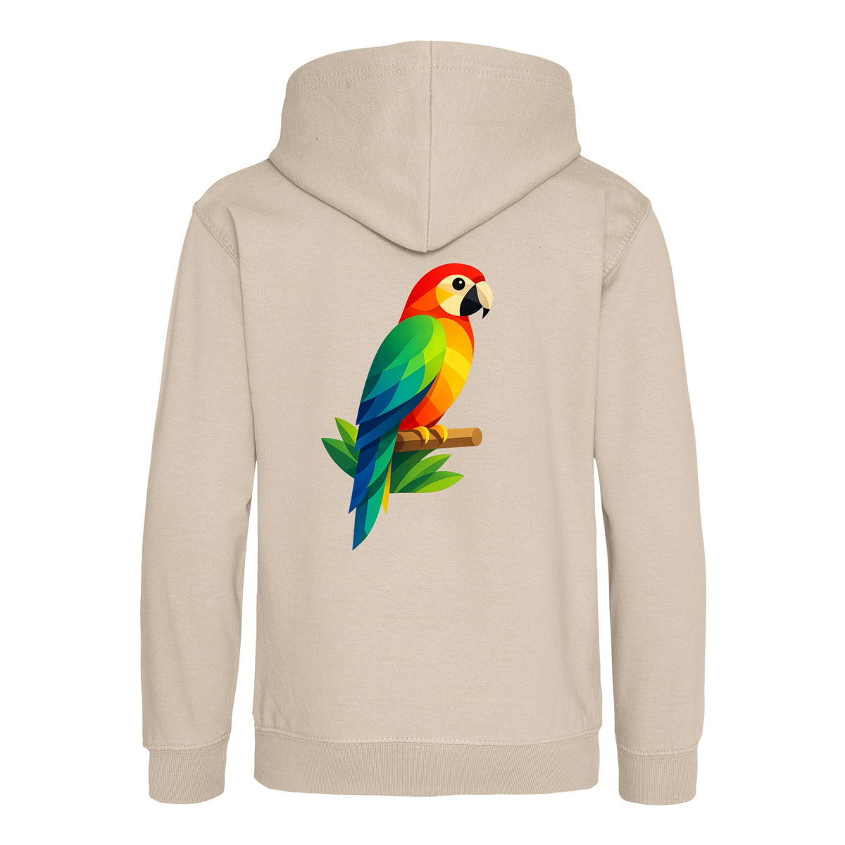 Radiant Macaw Kids' Hoodie - Prism Kingdom Natural Stone colour variant image