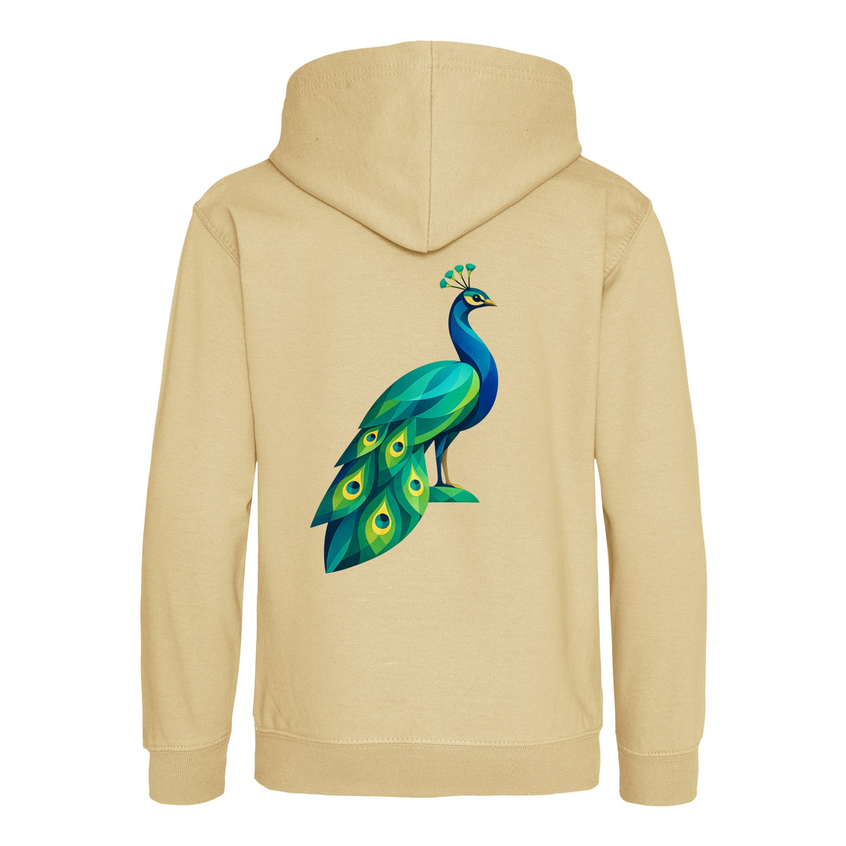 Peacock in Prism Kids' Hoodie - Prism Kingdom Desert Sand colour variant image