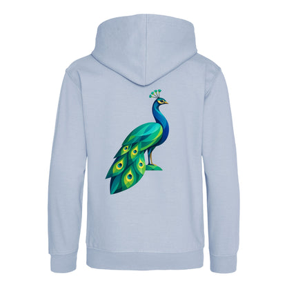 Peacock in Prism Kids' Hoodie - Prism Kingdom Sky Blue colour variant image