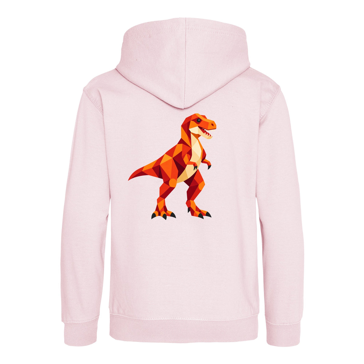 T-Rex Territory Kids' Hoodie - Prism Kingdom Baby Pink colour variant image