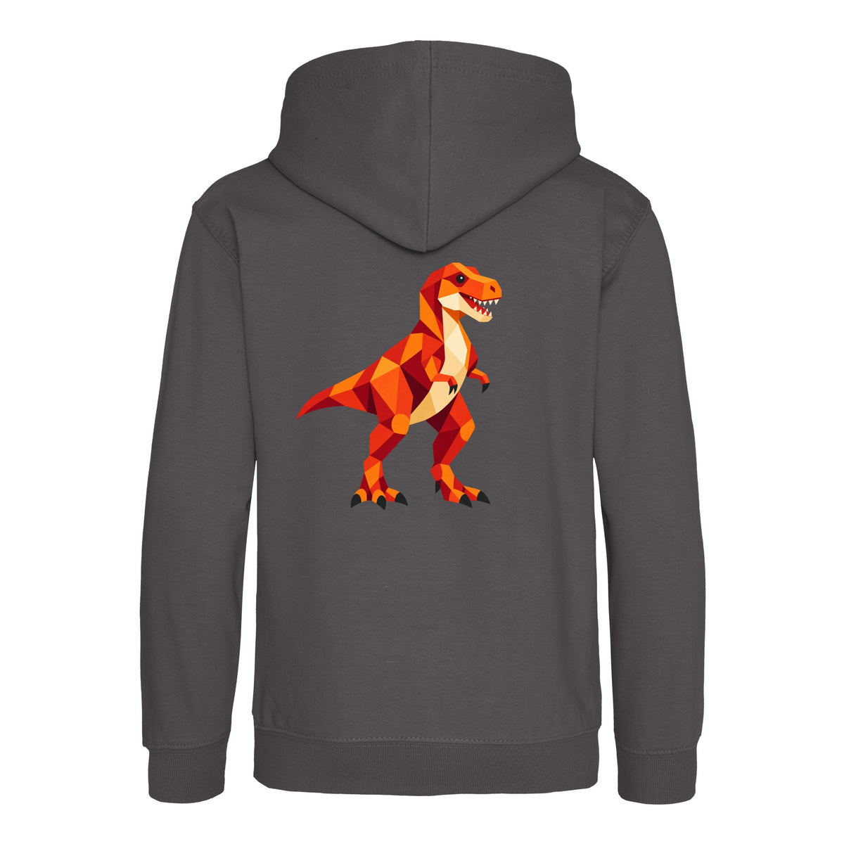 T-Rex Territory Kids' Hoodie - Prism Kingdom Charcoal colour variant image
