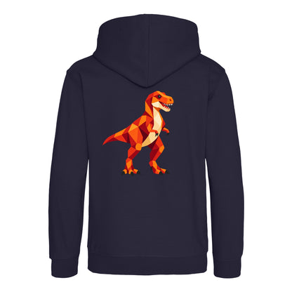 T-Rex Territory Kids' Hoodie - Prism Kingdom French Navy colour variant image