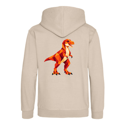T-Rex Territory Kids' Hoodie - Prism Kingdom Natural Stone colour variant image