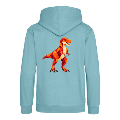 T-Rex Territory Kids' Hoodie - Prism Kingdom Seafoam colour variant image
