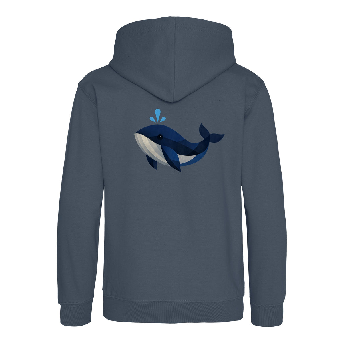 Whale in Blue Kids' Hoodie - Prism Kingdom Airforce Blue colour variant image