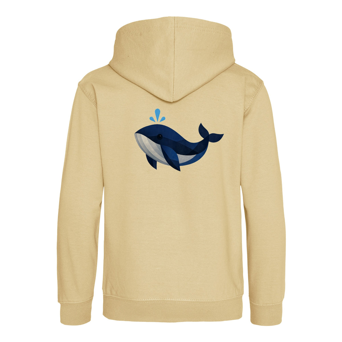 Whale in Blue Kids' Hoodie - Prism Kingdom Desert Sand colour variant image