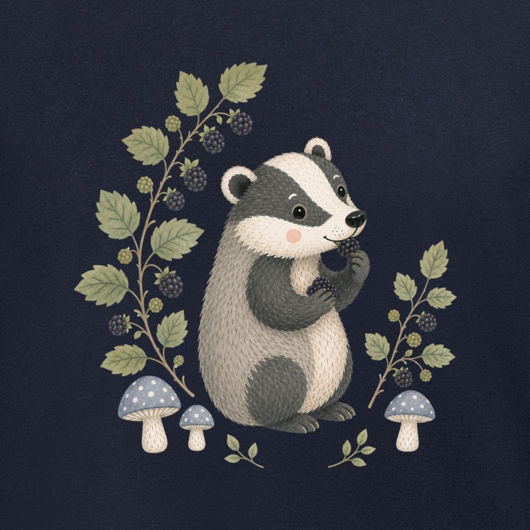 Badger's Blackberry Kids' Hoodie - Once Upon a Woodland gallery image 2