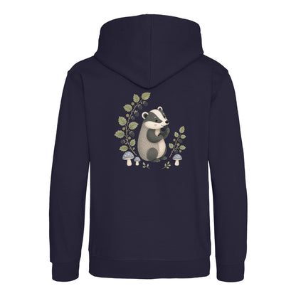 Badger's Blackberry Kids' Hoodie - Once Upon a Woodland French Navy colour variant image