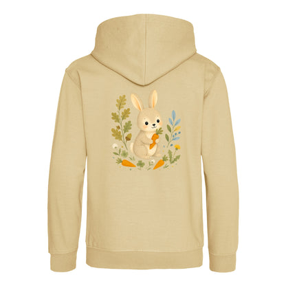 Rabbit's Carrot Patch Kids' Hoodie - Once Upon a Woodland Desert Sand colour variant image