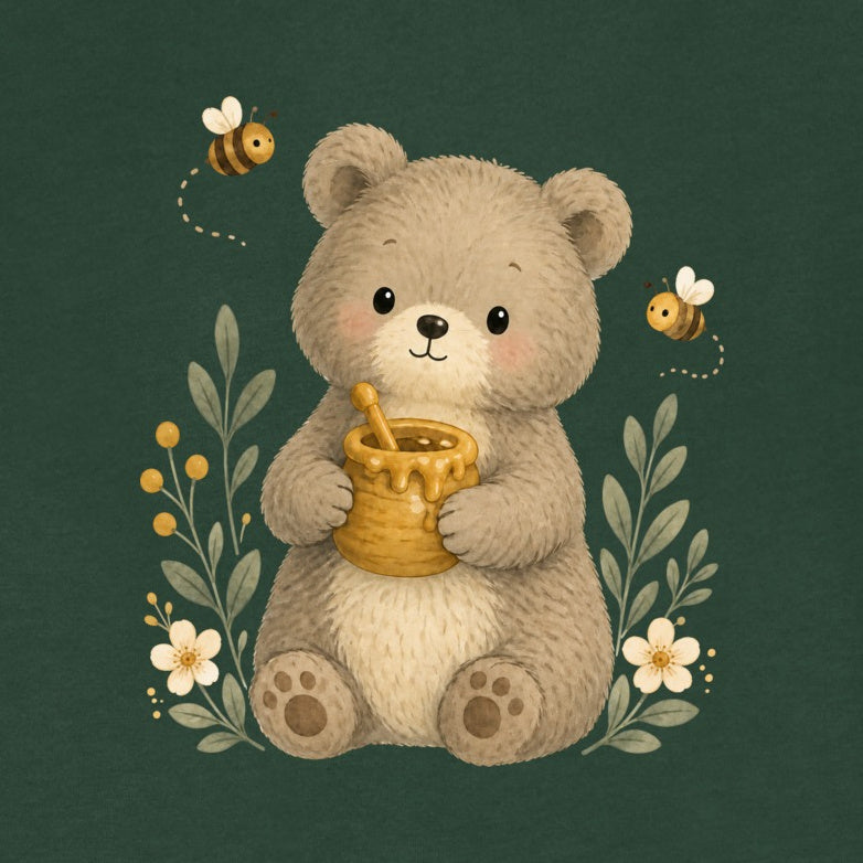 Bear and the Honey Bees Kids' Hoodie - Once Upon a Woodland gallery image 2
