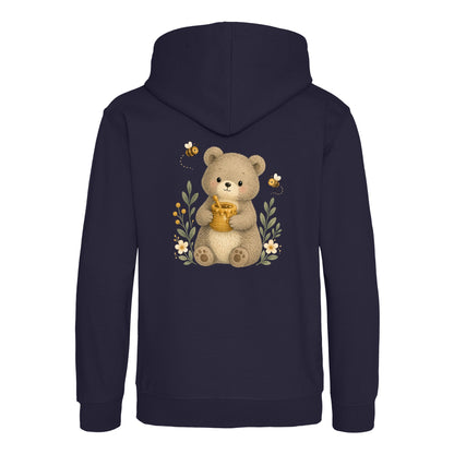Bear and the Honey Bees Kids' Hoodie - Once Upon a Woodland French Navy colour variant image