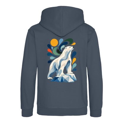 Arctic Resolve Kids' Hoodie - Freeform Fauna Airforce Blue colour variant image