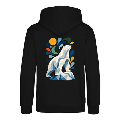 Arctic Resolve Kids' Hoodie - Freeform Fauna Deep Black colour variant image