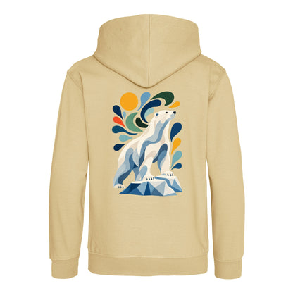 Arctic Resolve Kids' Hoodie - Freeform Fauna Desert Sand colour variant image