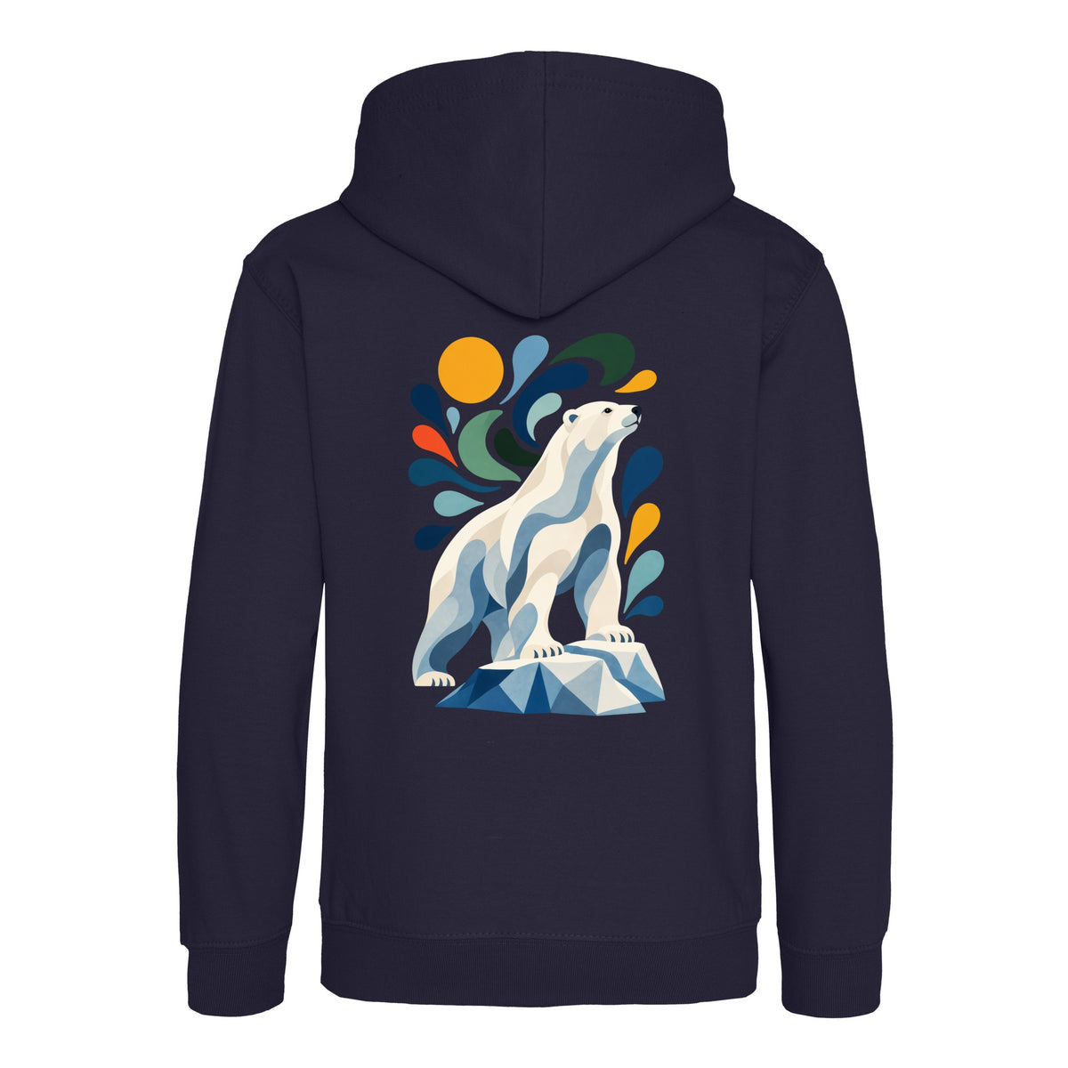 Arctic Resolve Kids' Hoodie - Freeform Fauna French Navy colour variant image