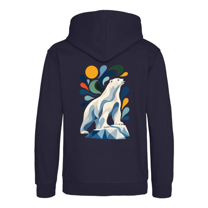 Arctic Resolve Kids' Hoodie - Freeform Fauna French Navy colour variant image