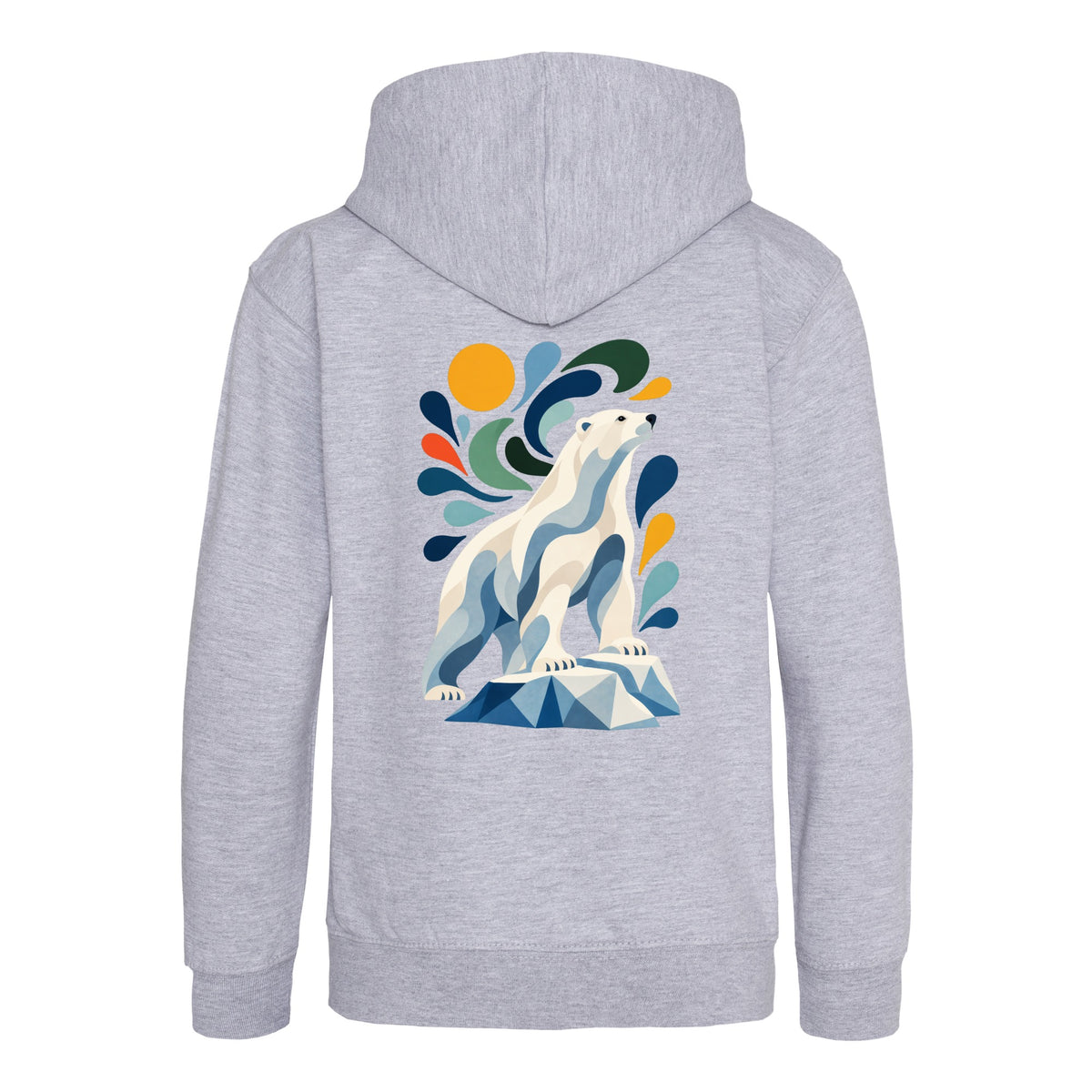 Arctic Resolve Kids' Hoodie - Freeform Fauna Heather Grey colour variant image