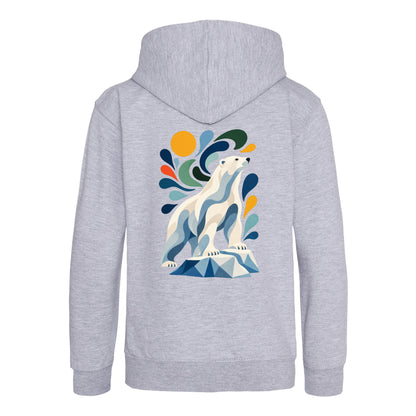 Arctic Resolve Kids' Hoodie - Freeform Fauna Heather Grey colour variant image