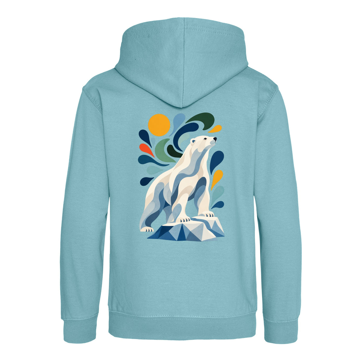 Arctic Resolve Kids' Hoodie - Freeform Fauna Seafoam colour variant image