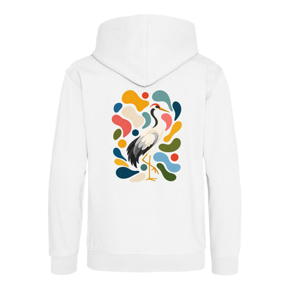 Stillness and Grace Kids' Hoodie - Freeform Fauna Arctic White colour variant image