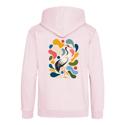 Stillness and Grace Kids' Hoodie - Freeform Fauna Baby Pink colour variant image
