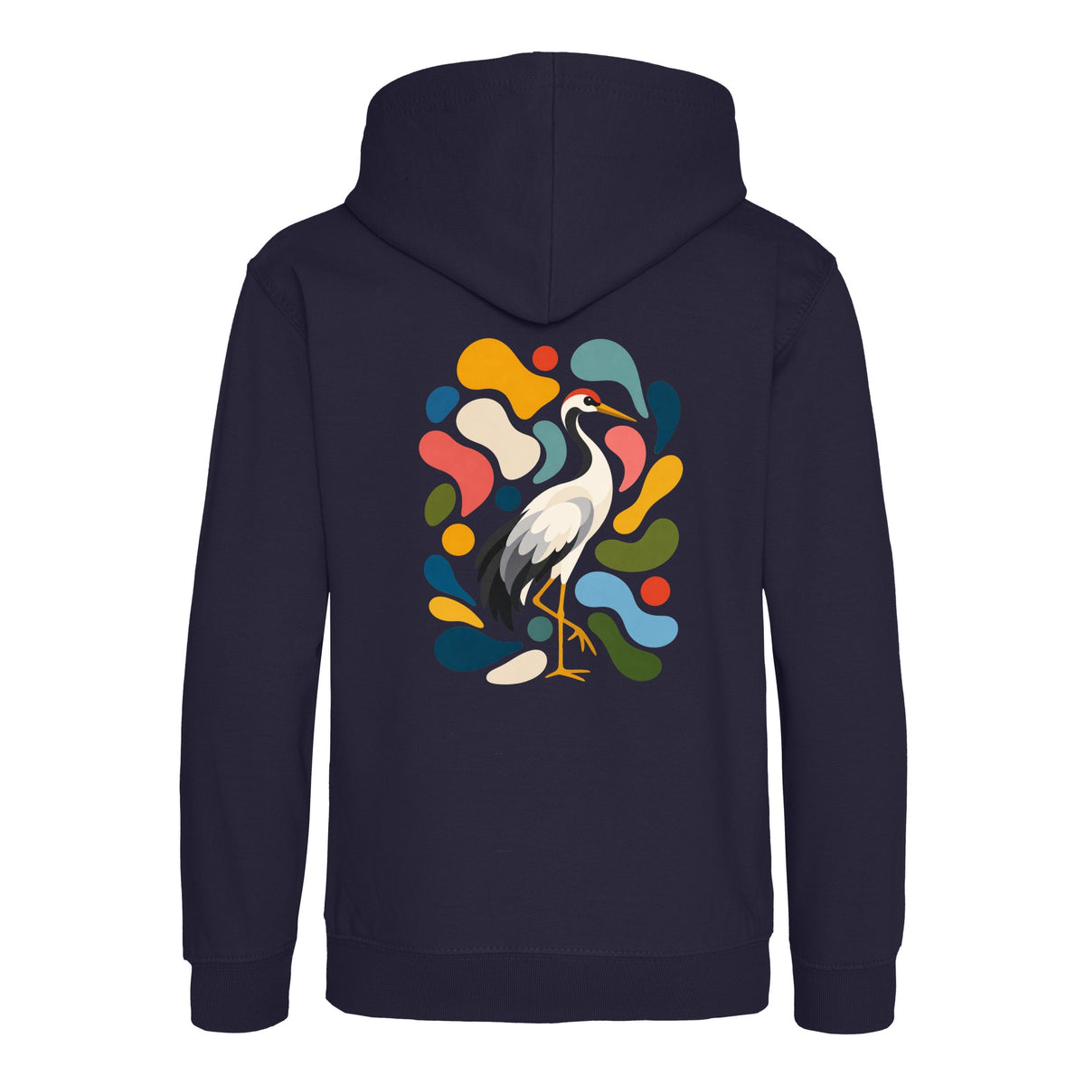Stillness and Grace Kids' Hoodie - Freeform Fauna French Navy colour variant image