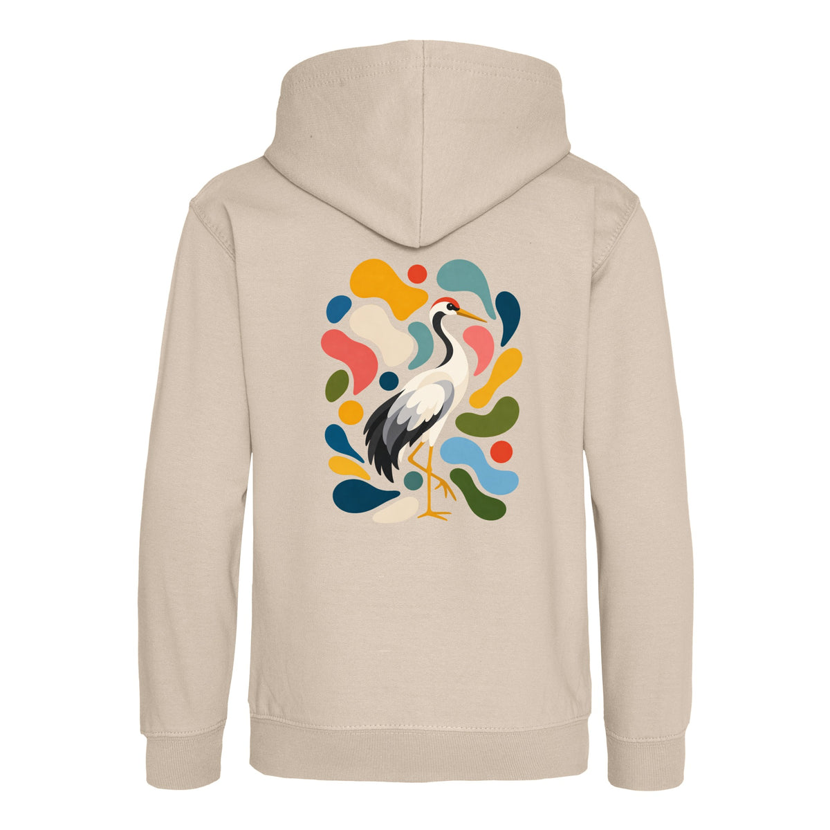 Stillness and Grace Kids' Hoodie - Freeform Fauna Natural Stone colour variant image