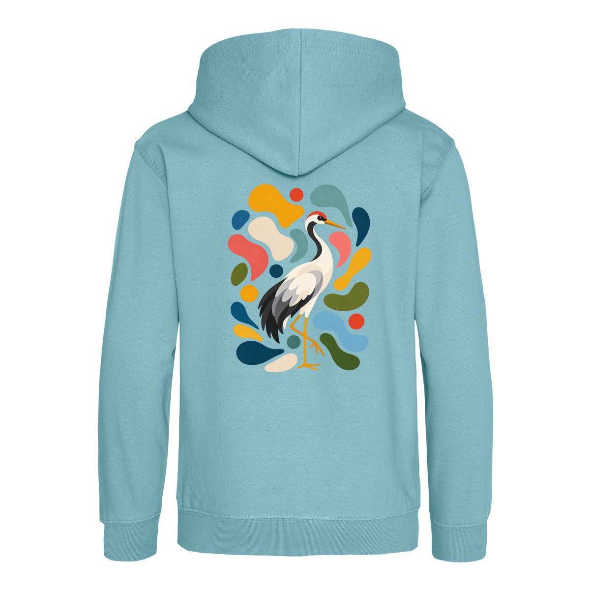 Stillness and Grace Kids' Hoodie - Freeform Fauna Seafoam colour variant image