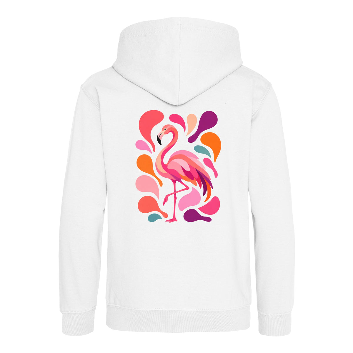 Blush in Motion Kids' Hoodie - Freeform Fauna Arctic White colour variant image