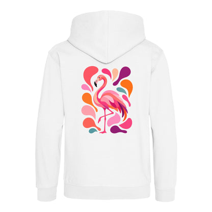 Blush in Motion Kids' Hoodie - Freeform Fauna Arctic White colour variant image