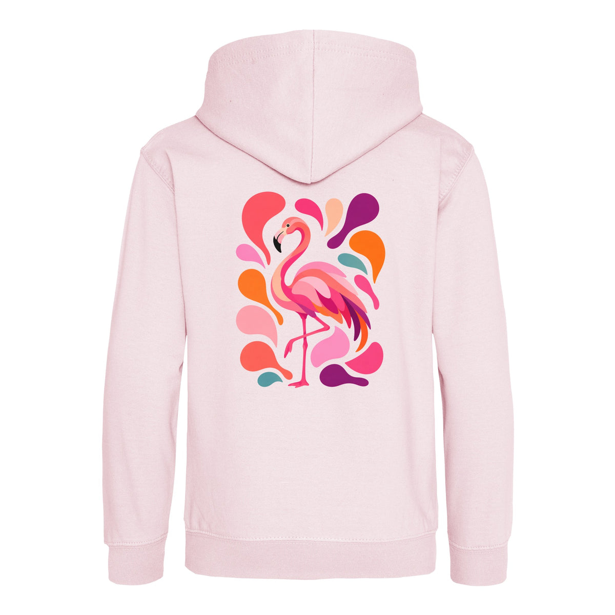 Blush in Motion Kids' Hoodie - Freeform Fauna Baby Pink colour variant image