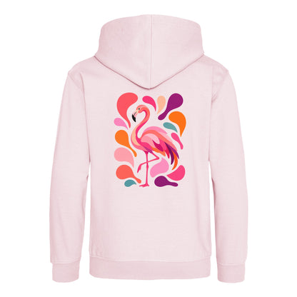 Blush in Motion Kids' Hoodie - Freeform Fauna Baby Pink colour variant image