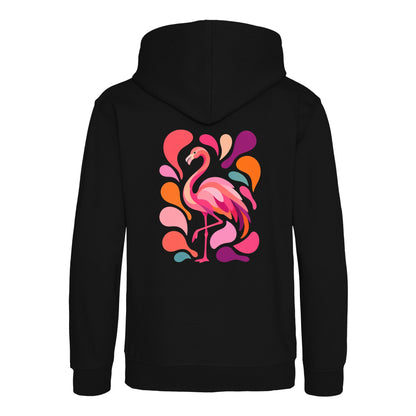 Blush in Motion Kids' Hoodie - Freeform Fauna Deep Black colour variant image