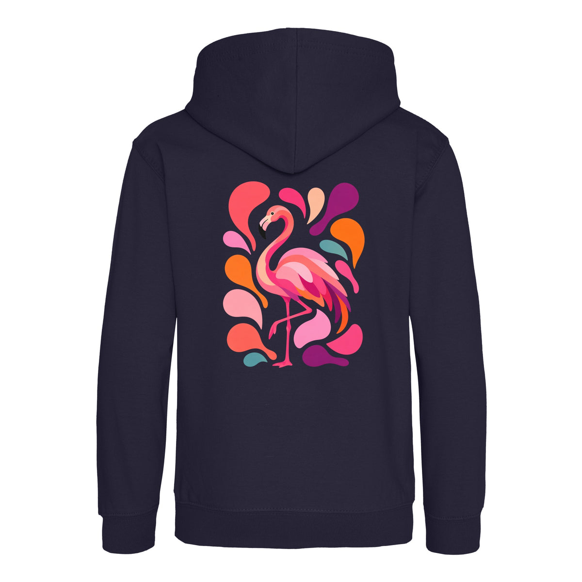 Blush in Motion Kids' Hoodie - Freeform Fauna French Navy colour variant image