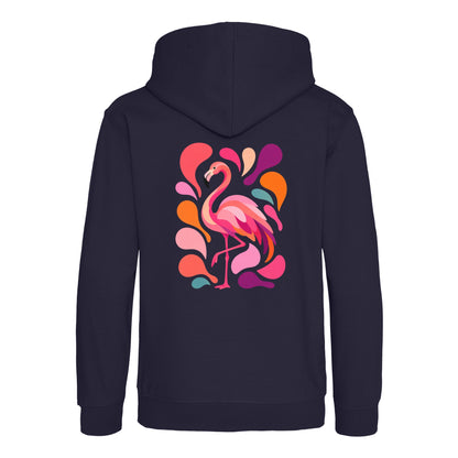 Blush in Motion Kids' Hoodie - Freeform Fauna French Navy colour variant image