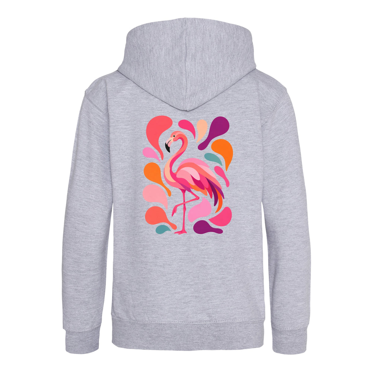 Blush in Motion Kids' Hoodie - Freeform Fauna Heather Grey colour variant image